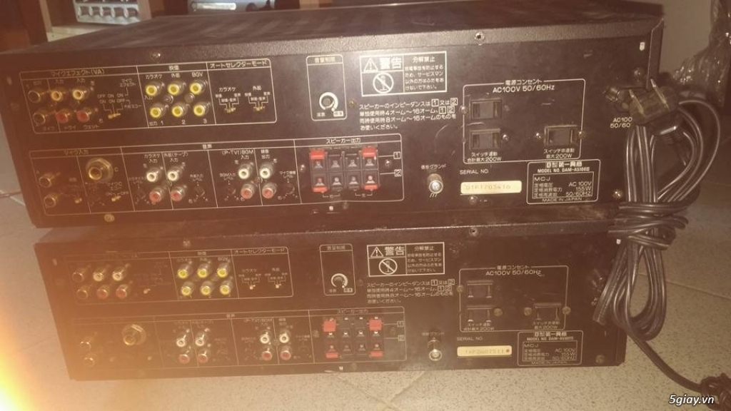 Bán 2 cài amply karaoke nội địa nhật DAM 5100II hát hay nhẹ. made in JAPAN 5giay