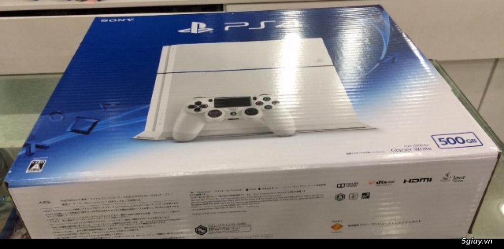 PS4 WHITE TRẮNG ĐỜI MỚI 1200 FULLBOX MỚI CỨNG - 1