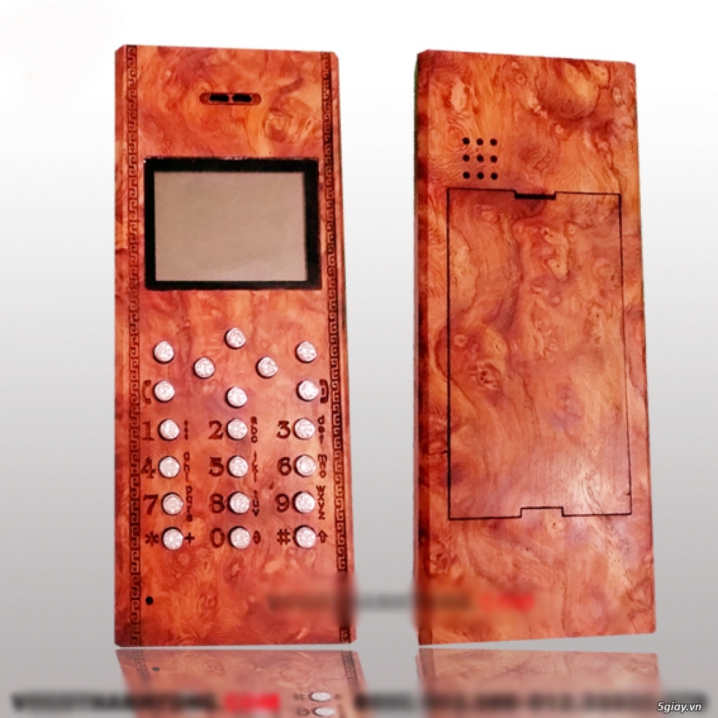 Điện thoại Vỏ Gỗ nguyên khối cao cấp ,đúng chất gỗ tự nhiên vân gỗ đẹp, click xem giá bao rẻ luôn - 21