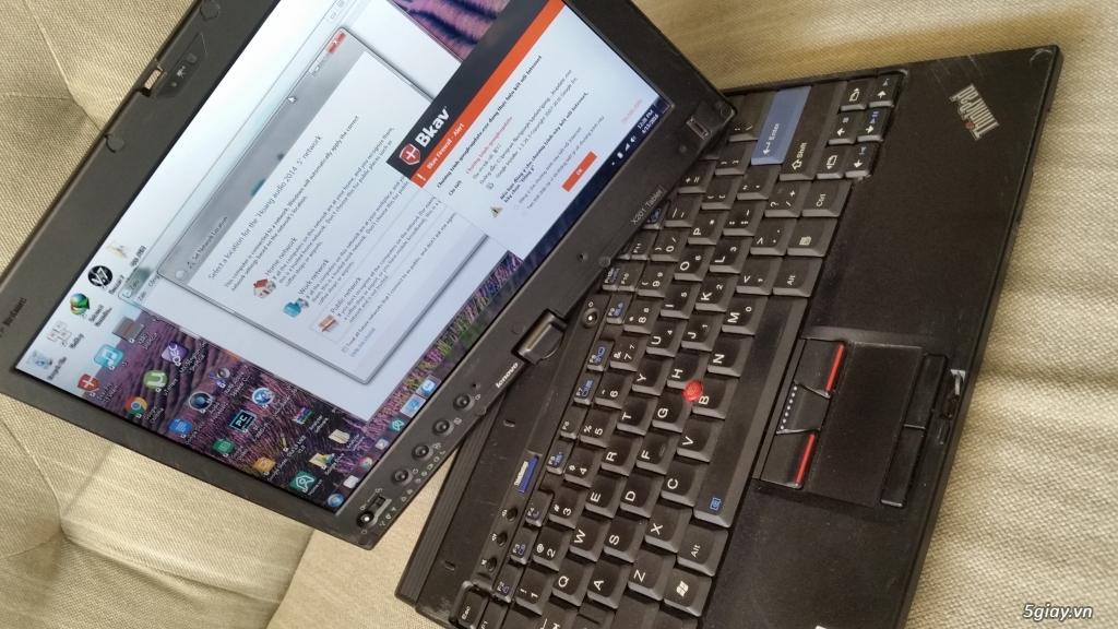Dư dùng bán thinkpad x201 tablet i7,4G Ram,SSD 80G,màn hình cảm ứng bút IPS - 1