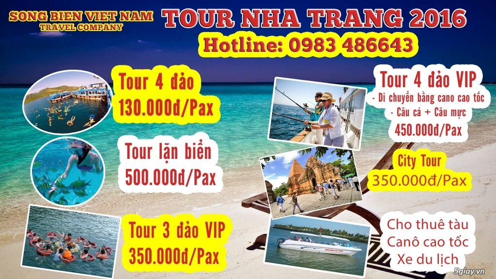 Tour Du Lịch Hè Nha Trang 2016