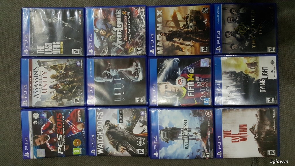 Games PS4 full box giao lưu với games khác