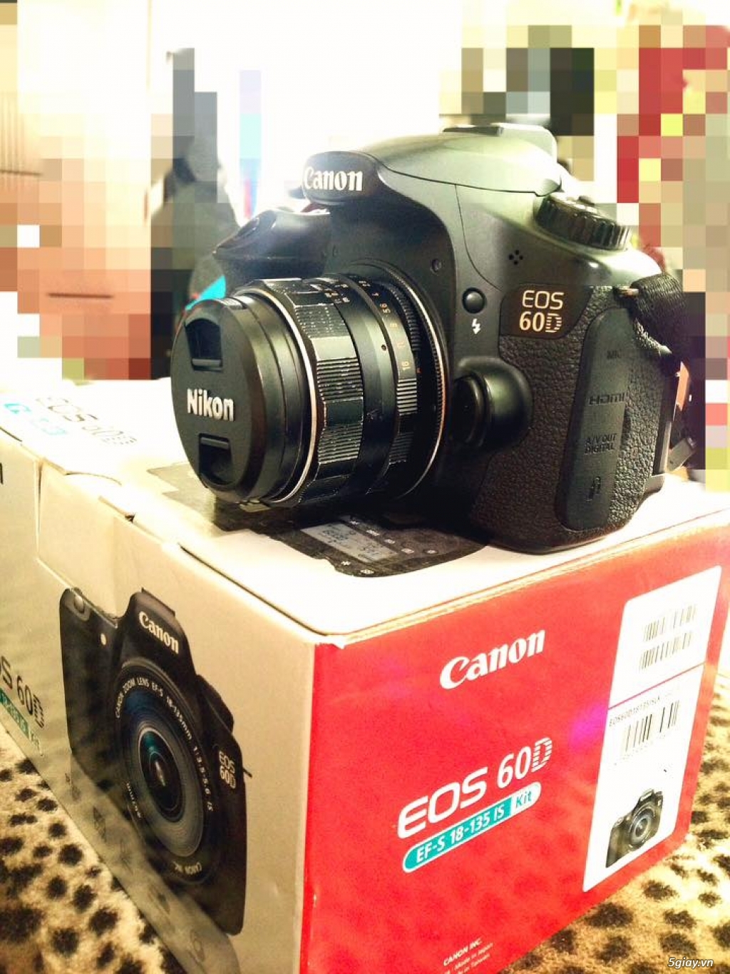Canon 60d + Lens Phim 50mm1.4 5giay