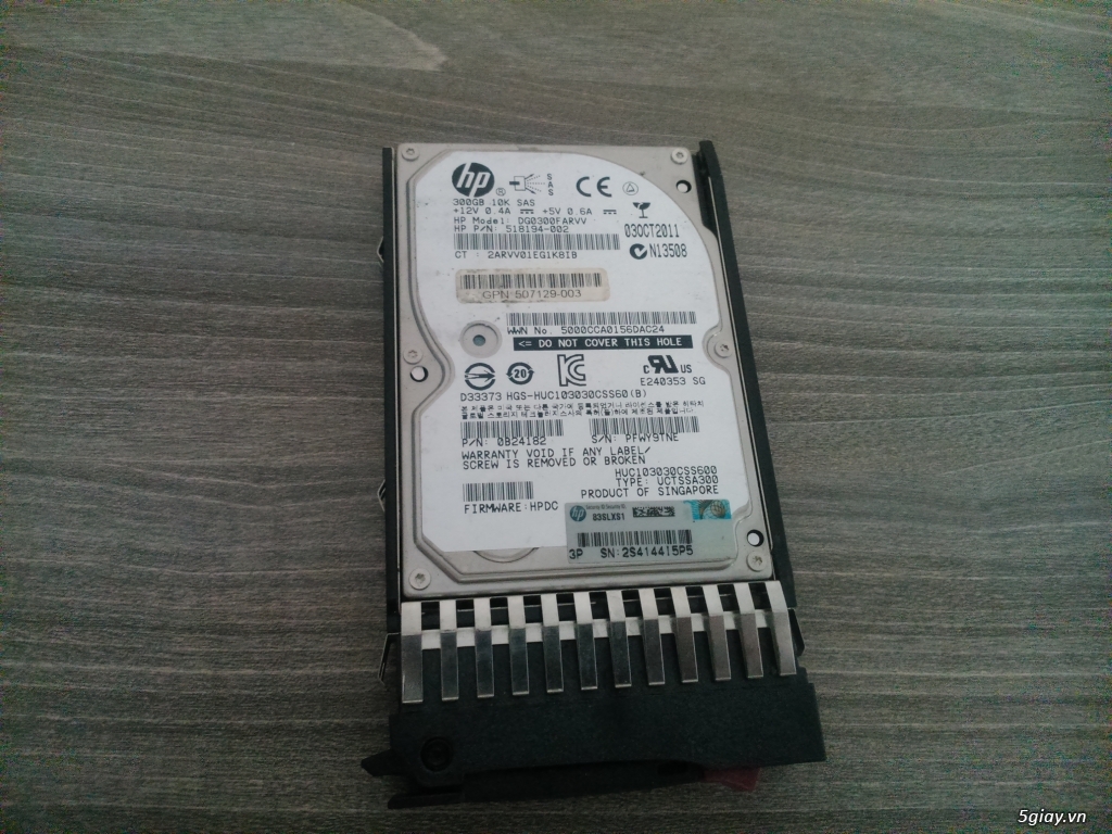 Thanh lý ổ cứng HP 6G SAS 300GB 10K RPM giá tốt