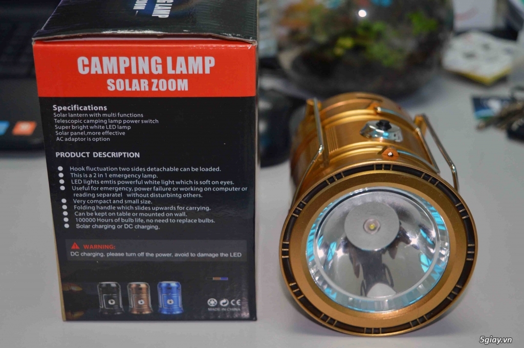 [HOT] Đèn LED Năng lượng Mặt trời 2 chế độ sáng + 2 chế độ sạc, hàng về liên tục......... - 4