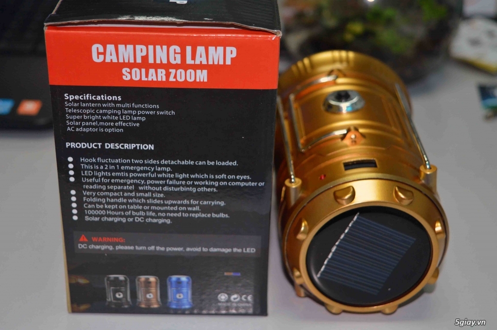 [HOT] Đèn LED Năng lượng Mặt trời 2 chế độ sáng + 2 chế độ sạc, hàng về liên tục......... - 3