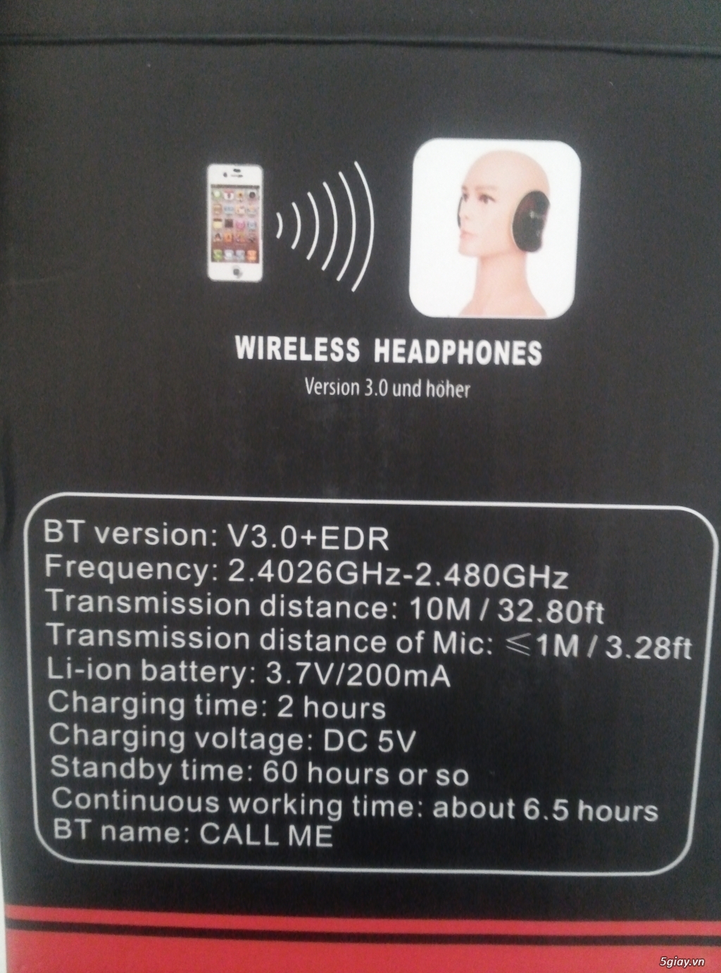Tai nghe wireless Headphone 3.0 giá good - 1