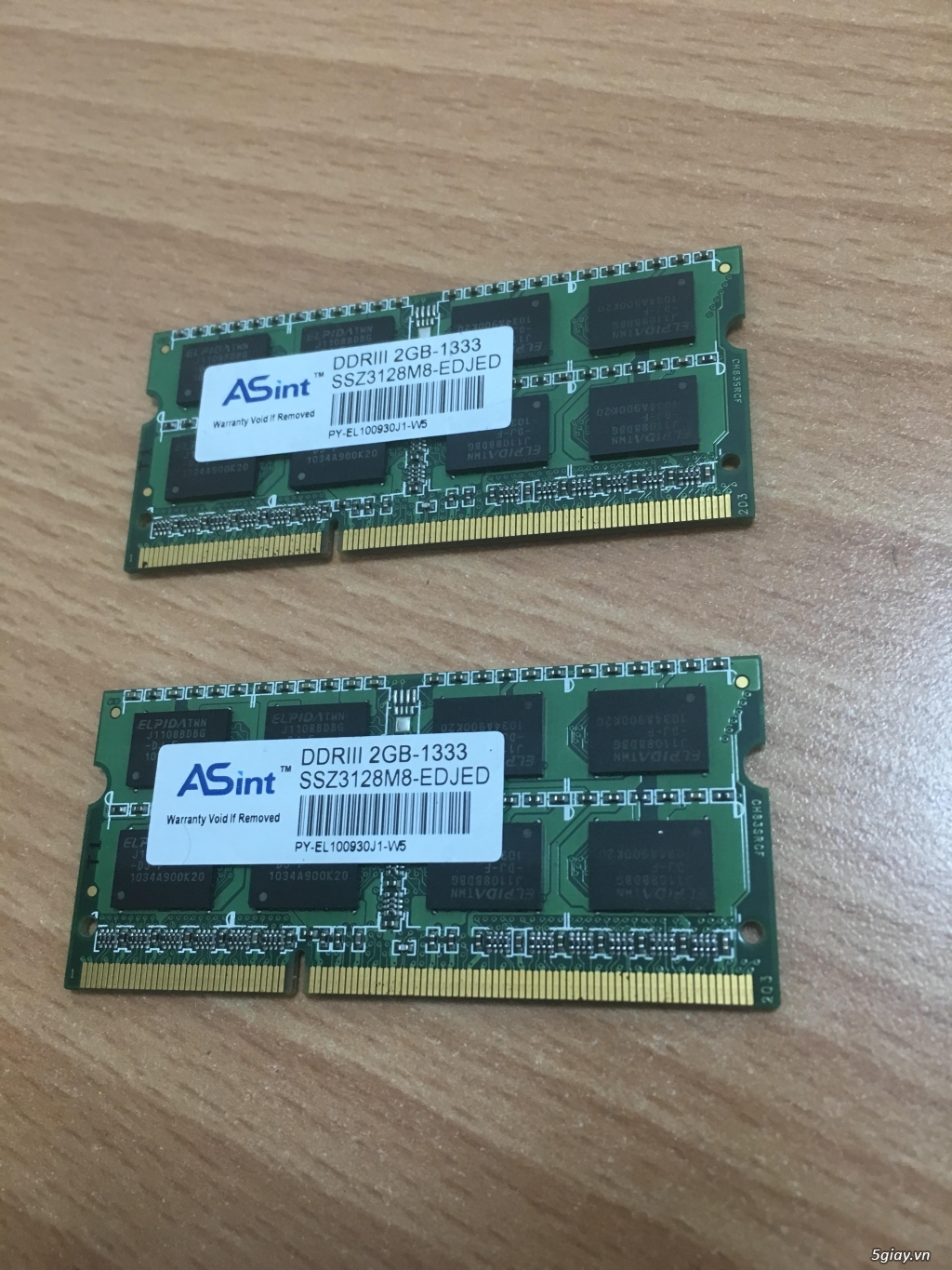 Cần bán cặp ram Laptop Asint DDR3 2x2g 1333 - 1