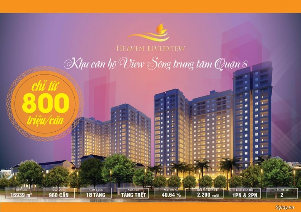 CĂN HỘ QUẬN 8 GIÁ 800TR SÁT MT VÕ VĂN KIỆT, NH HỖ TRỢ 70% , GIAO NHÀ HOÀN THIỆN