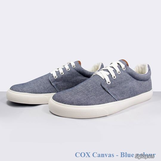 Giầy nam COX Canvas Chukka Sneaker – Blue colour - 1