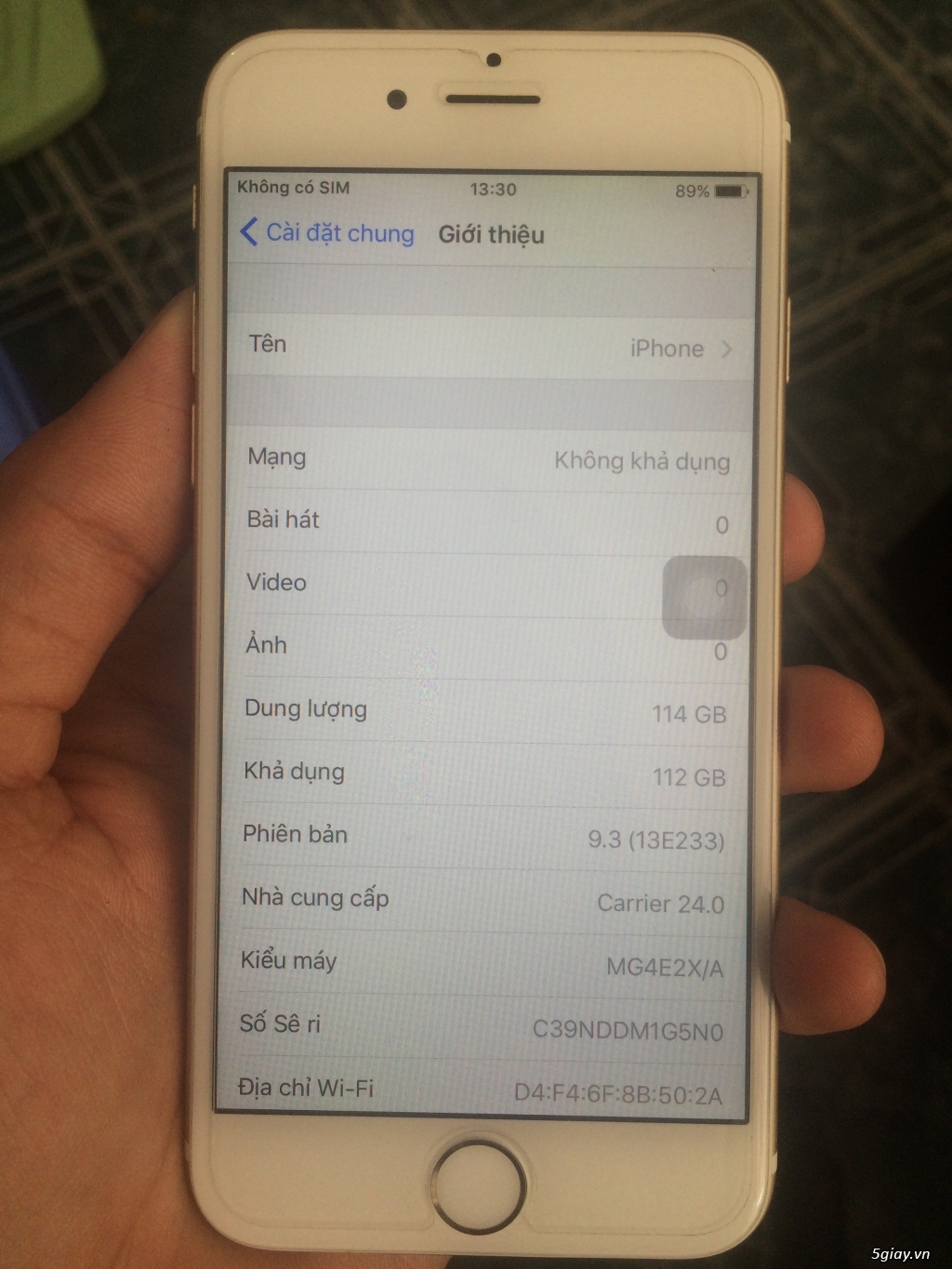 iPhone 6 128Gb Gold quốc tế 98% - 4