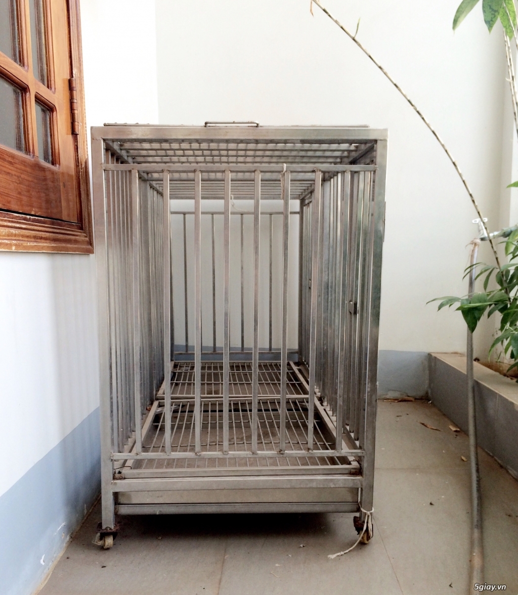BMT: Thanh lý chuồng nuôi thú cưng inox-304 KT 50✖️70✖️120 giá rẻ.