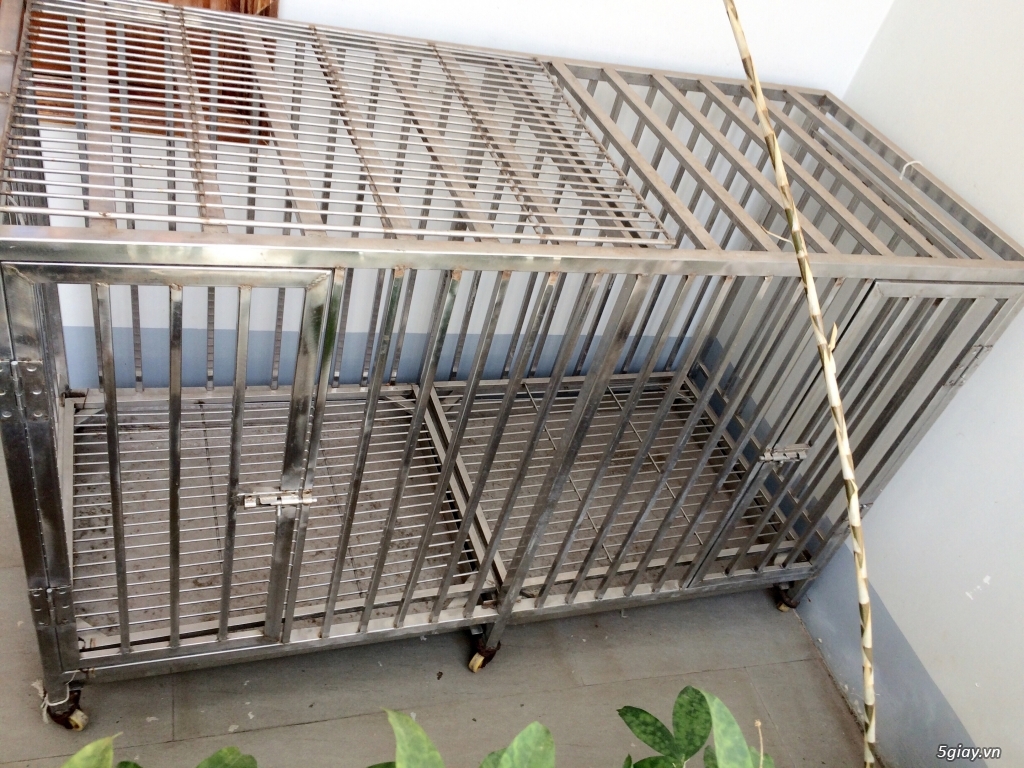 BMT: Thanh lý chuồng nuôi thú cưng inox-304 KT 50✖️70✖️120 giá rẻ. - 2