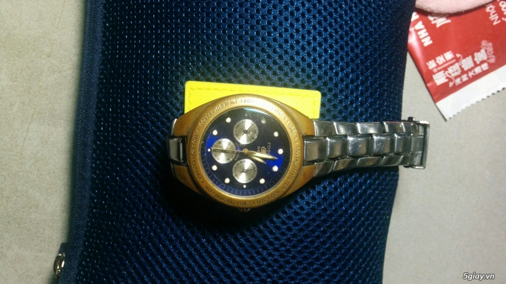 đồng hồ cổ Fossil Blue BQ-9067 Quartz Analog Men's Two Tone Watch - 2