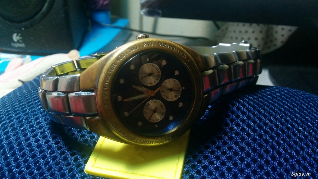 đồng hồ cổ Fossil Blue BQ-9067 Quartz Analog Men's Two Tone Watch - 1