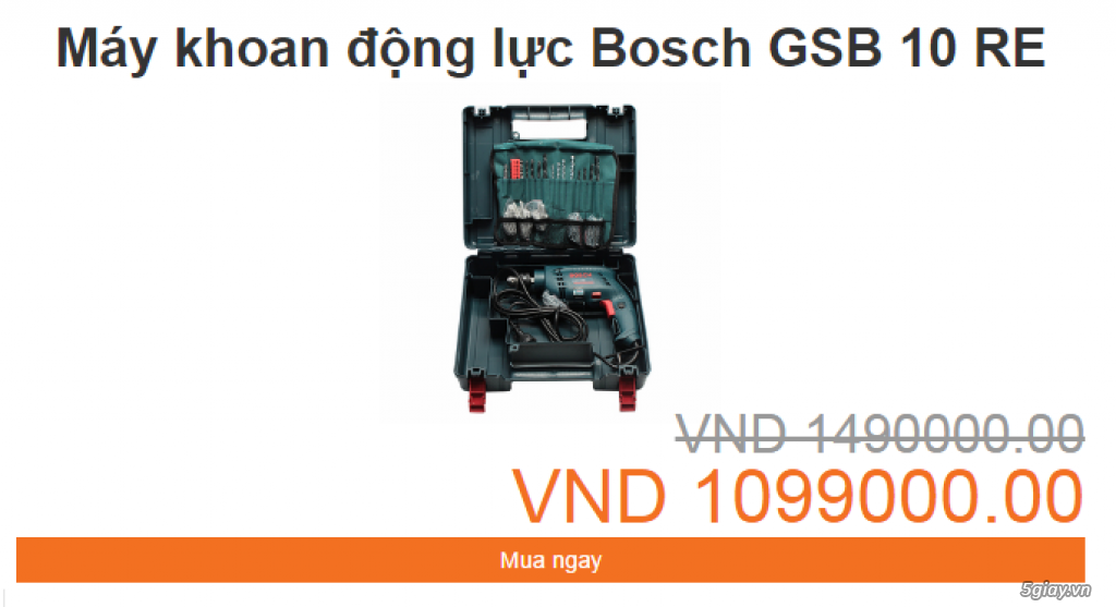 Máy khoan Bosch giá cực sốc