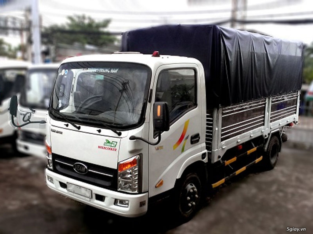 xe tải 2.5 tấn Veam VT250, động cơ hyundai, thùng dài 4.880m, đầy đủ các loại thùng bạt, thùng kín - 1