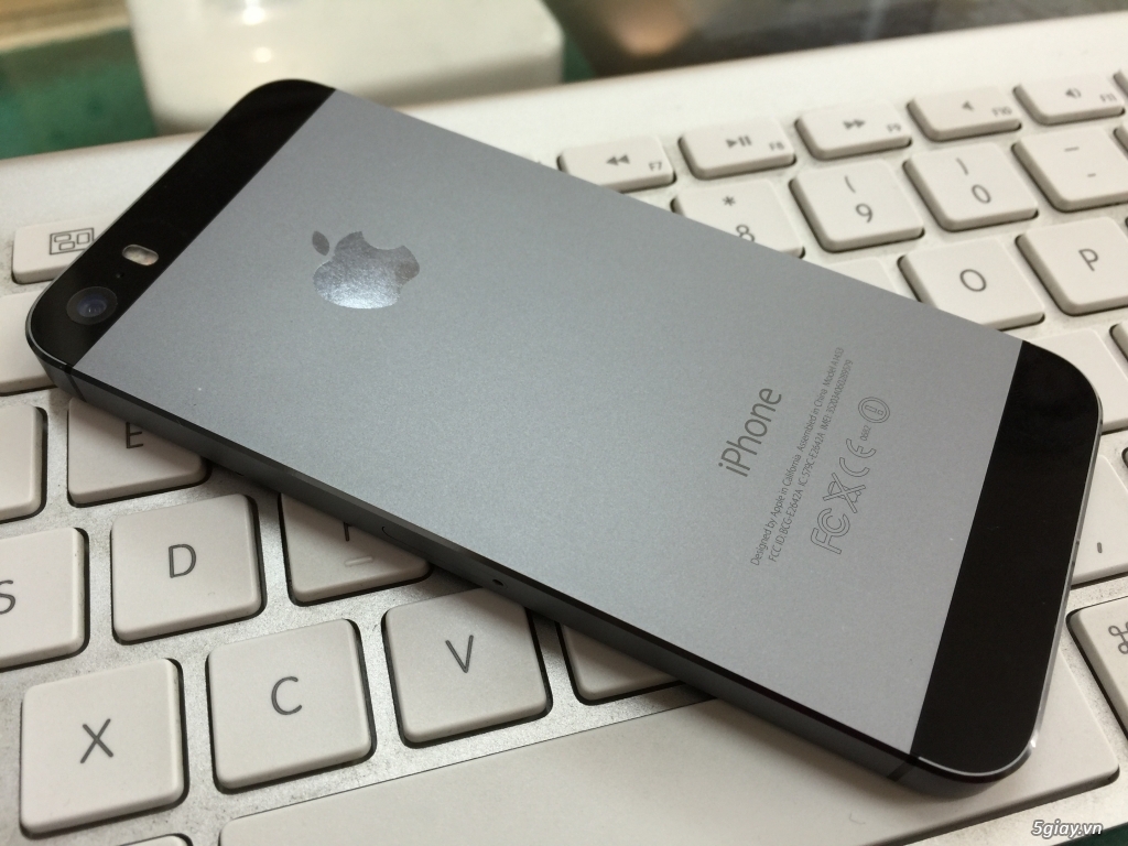 iPhone 5S Gray 16GB Quốc Tế Zin 100% Hình thức như mới - Bao test - bao check - 1