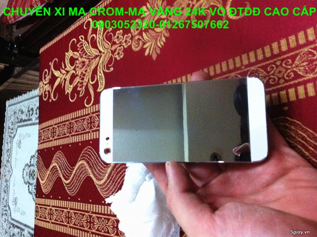 Chuyên mạ crom-mạ vàng 24k vỏ Iphone-5 chất lượng giá rẽ - 2