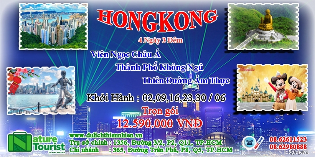 TOUR THAI LAND , HONG KONG , HAN QUOC GIA CANH TRANH