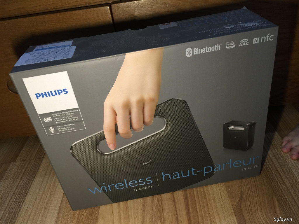Bán loa Bluetooth Philips BT5580 mới fullbox màu đen - 2