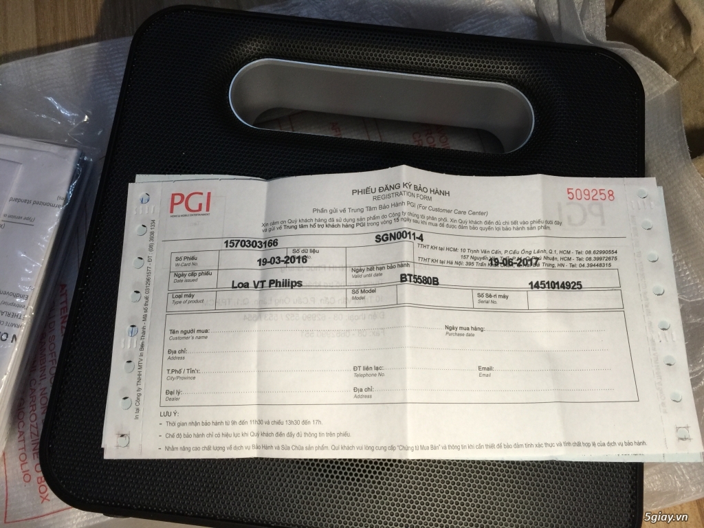 Bán loa Bluetooth Philips BT5580 mới fullbox màu đen - 1