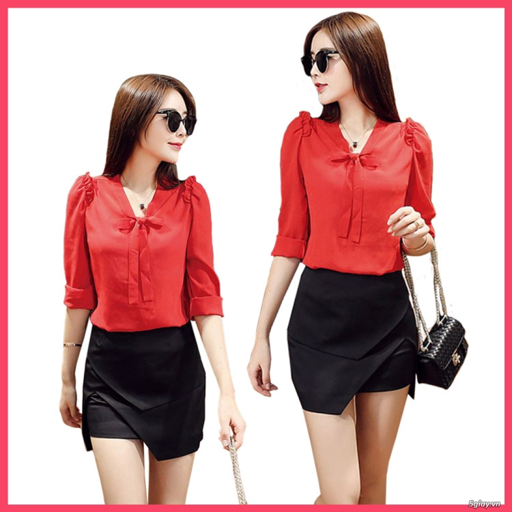Chuyên sỉ đầm, áo sơ mi, áo kiểu, chân váy, set bộ của xưởng may nhà - 19