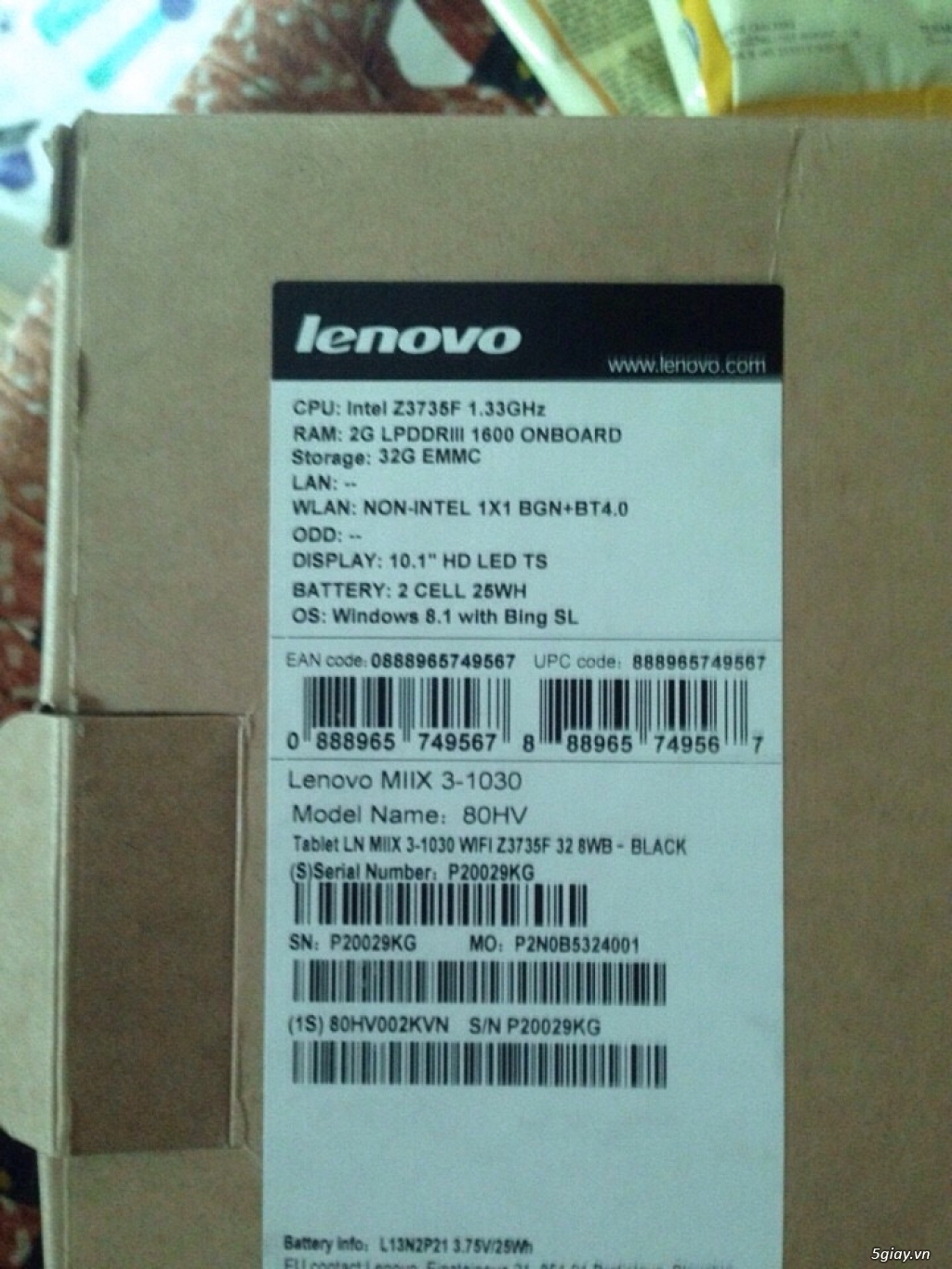 Lenovo MIIX 3 fullbox cần tiễn gấp - 5