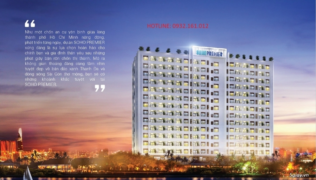 Căn hộ Soho Premier bán 14 căn suất nội bộ tầng 6,7,8,9 tặng bếp hoàn thiện - 3