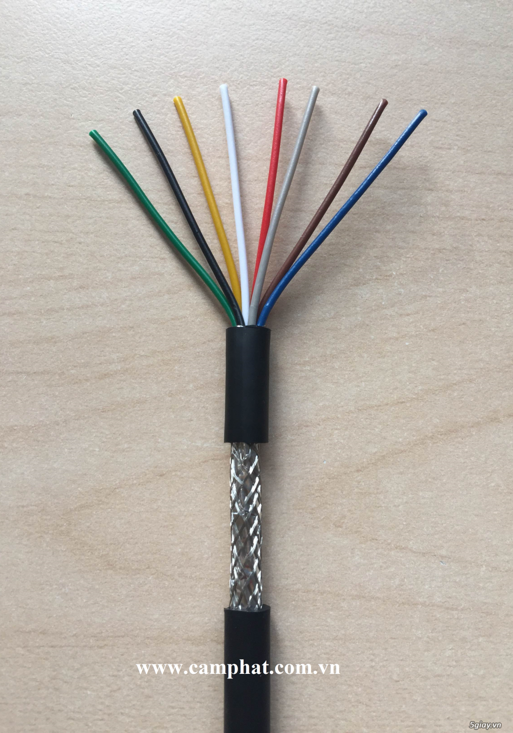Cáp Tín Hiệu Báo Cháy Chống Nhiễu 2C, 4C, 6C, 8C x 0.15mm2, 0.22mm2, 100% đồng - 2