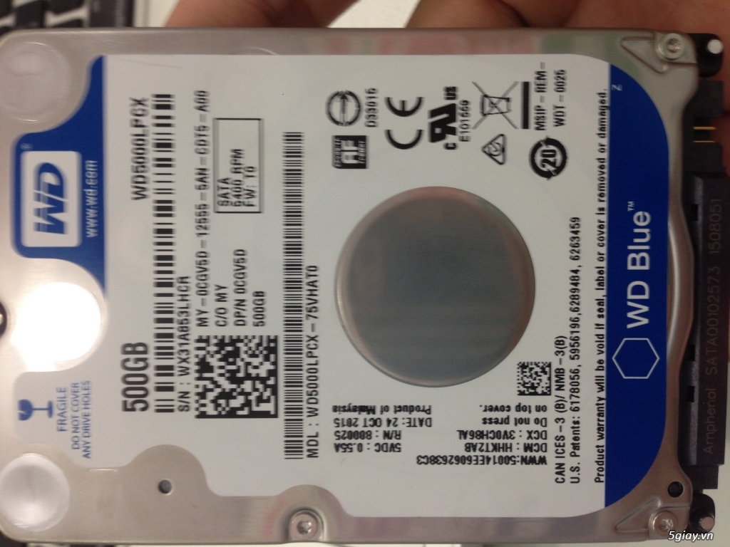 HDD laptop WD mới 100% tháo may DELL 3559 - 1