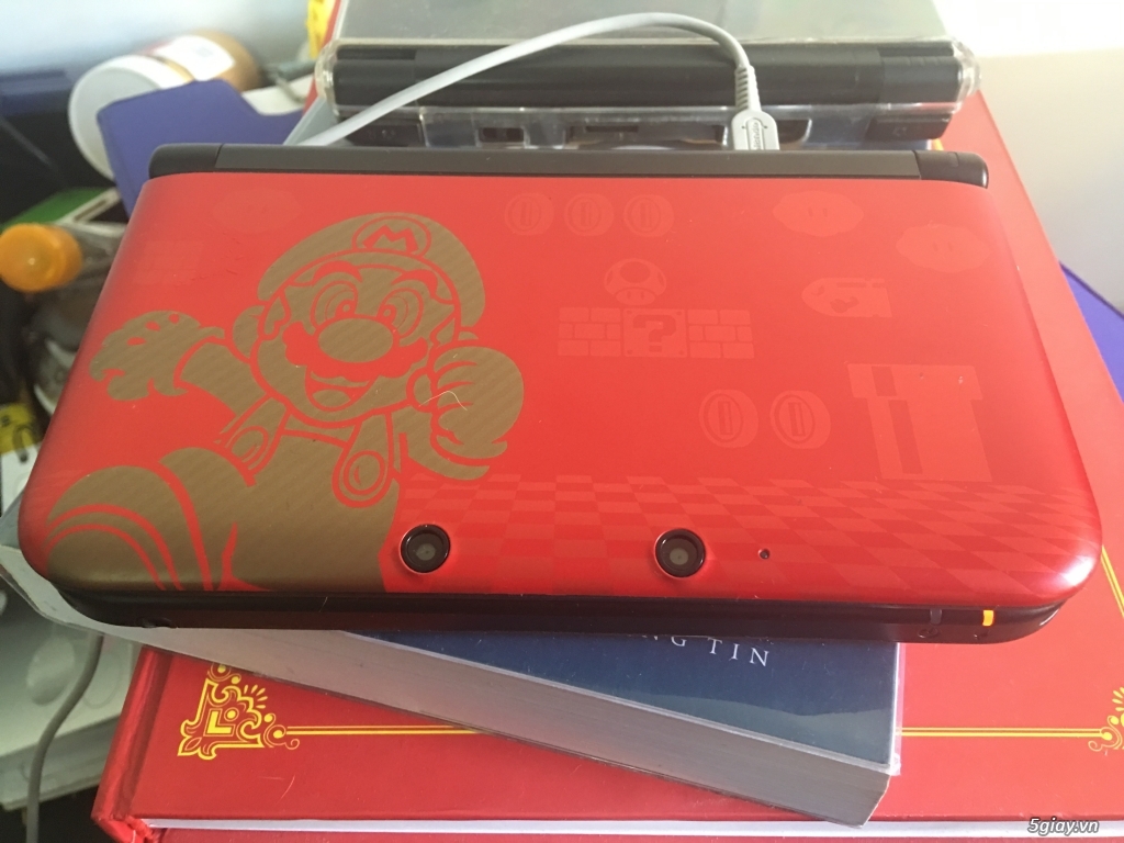HCM - Q1 - Bán 3DS XL limited Mario hackfull Bh 1 tháng kèm thẻ 33G chép nhiều game sẵn