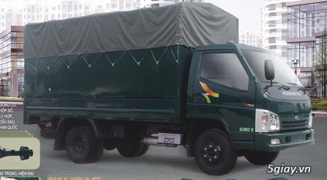 Xe tải Veam Bull 2,5T Mui Bạt động cơ KIA