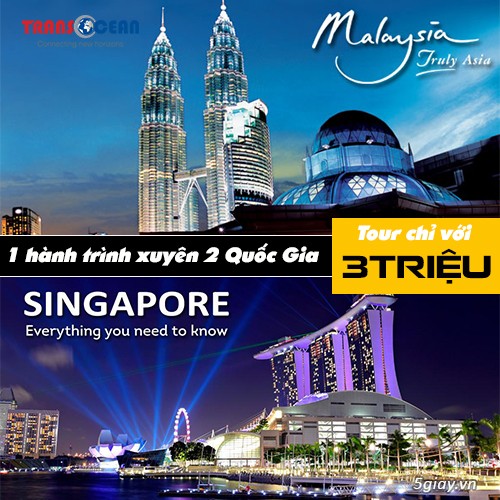 SINGAPORE - MALAYSIA - 5N4Đ (trả trước 3tr) - 1