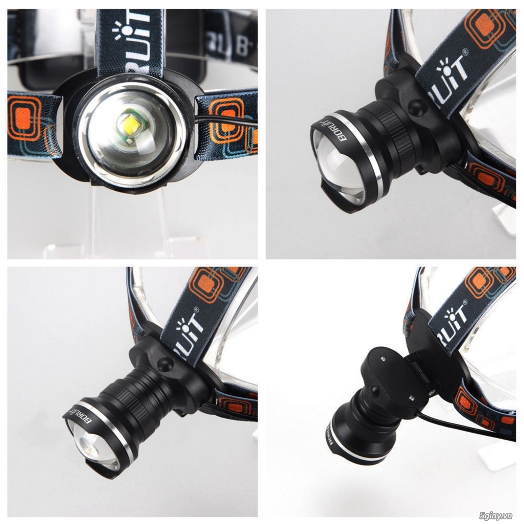 Đèn pin đeo đầu LED siêu sáng CREE XM-L T6 + Sạc thông minh NiteCore - 2