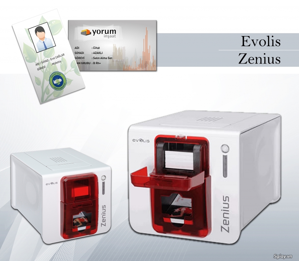 Thanh lý máy in thẻ Evolis - Zenius, hàng trưng bày, mới 100%