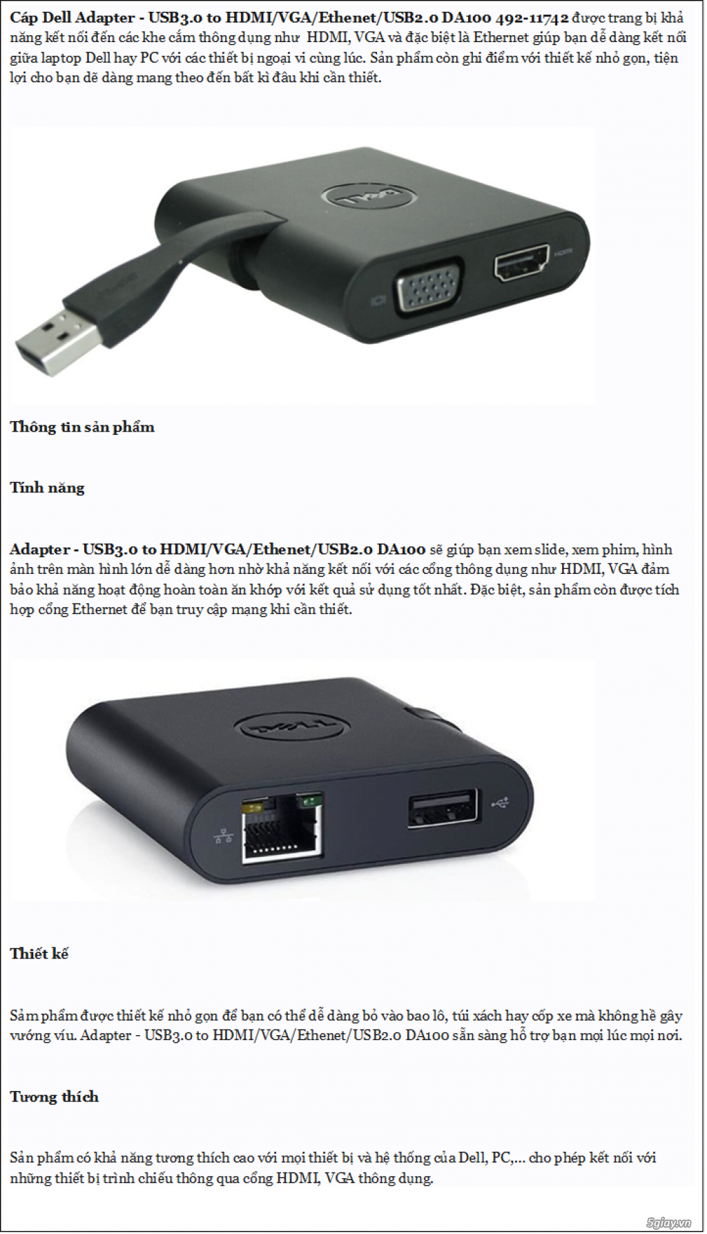 Cáp chuyển cho MAC,PC,HDMI,Mini Display Port, Lightning, Micro... - 1