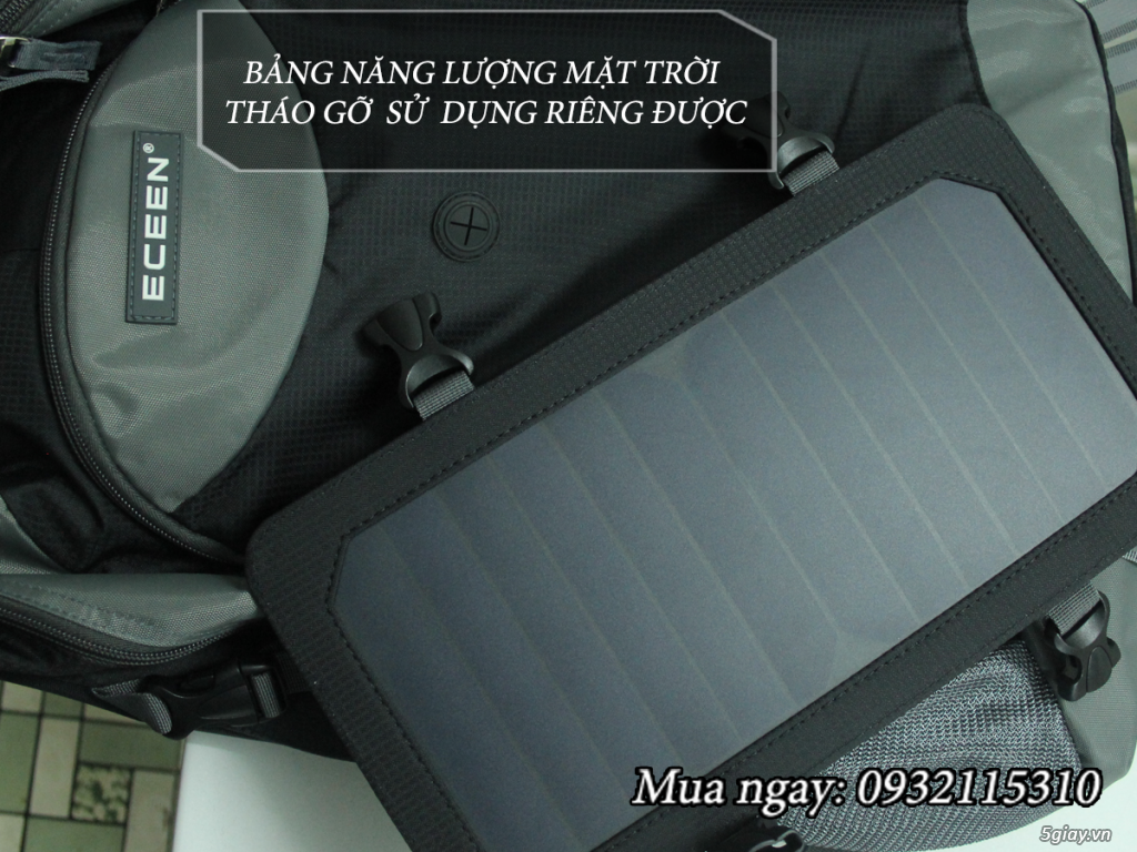 [TPHCM] Shop Ba Lô Sạc Năng Lượng Mặt Trời - Hàng Hot Chính Hãng Quốc Tế - 5