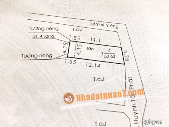 Bán gấp nhà cấp 4 đẹp hẽm 1225/23/21 Huỳnh Tấn Phát, Q7 (SH riêng 2010, giá 880Tr)