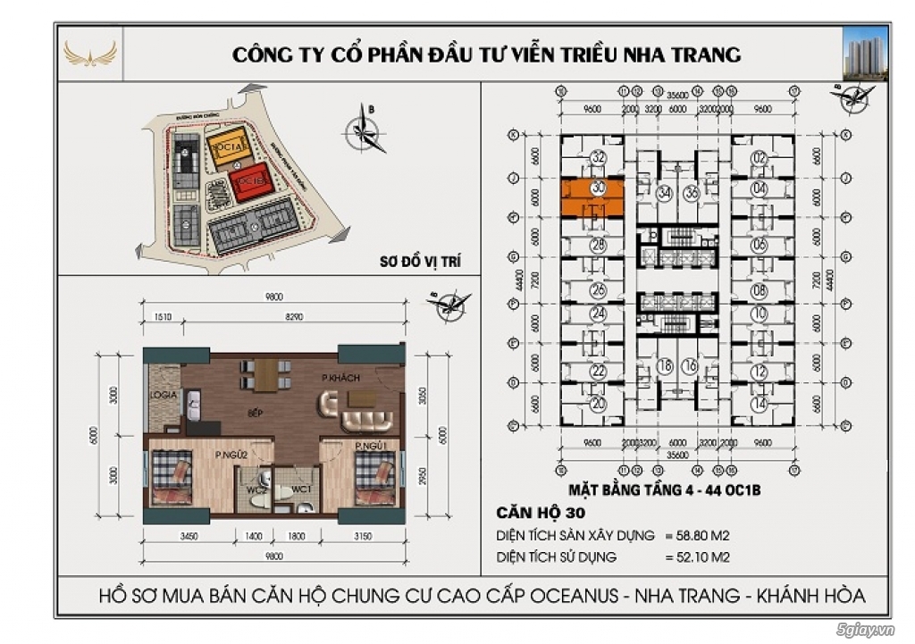 Đảo hạn ngân hàng - tôi cần bán gấp 5 căn hộ ở Nha Trang giá rẻ