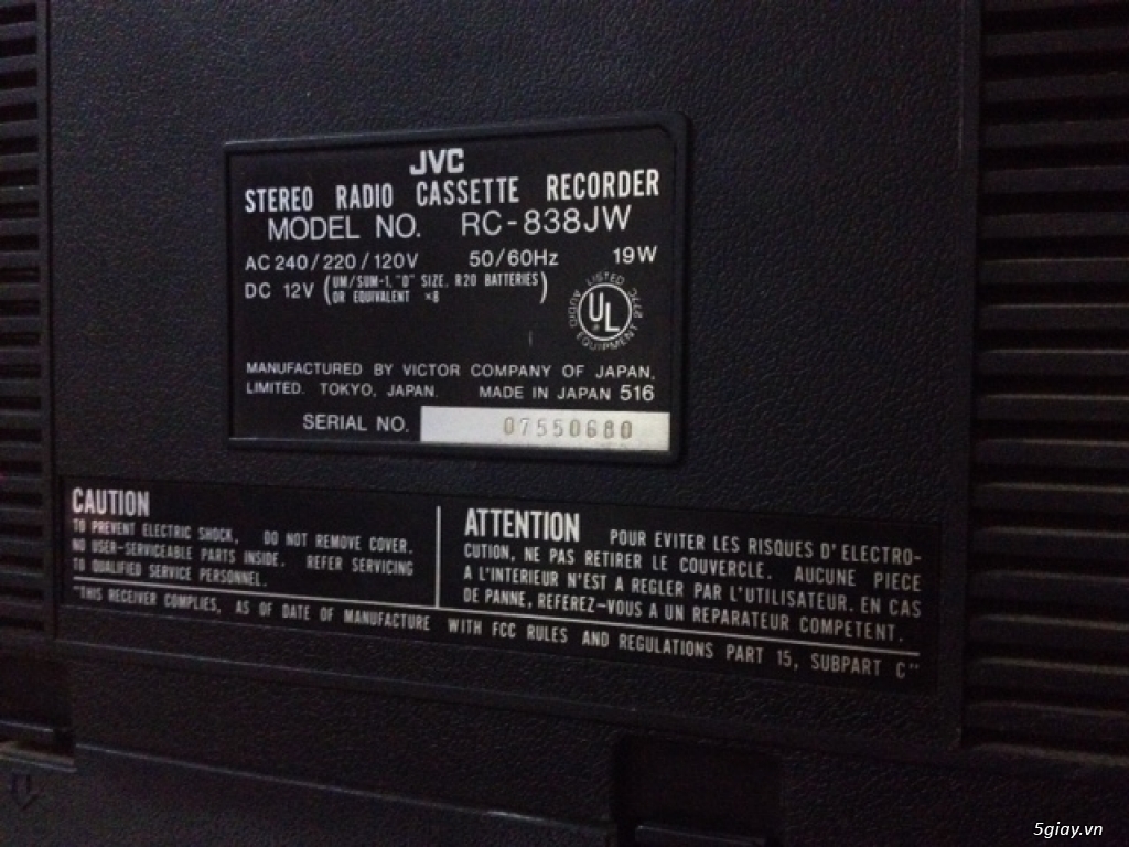 Máy cassette JVC cổ - 1