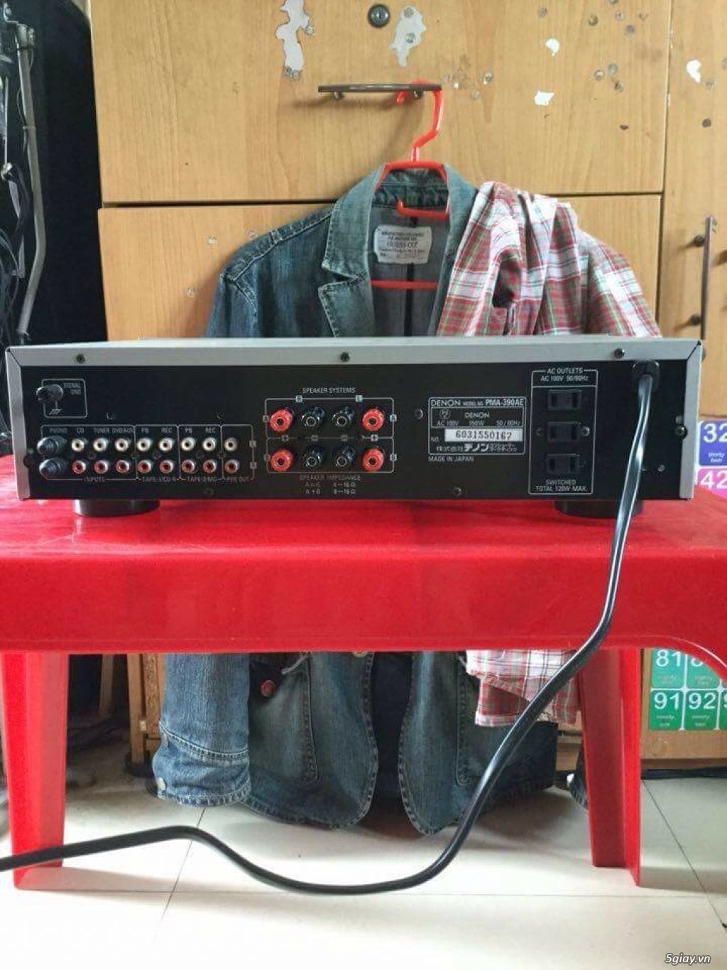 Ampli Denon 390AE made in Japan , điện 100V - 2