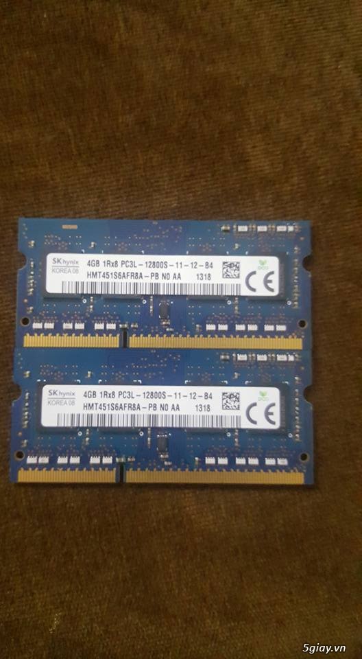 HCM - Bán cặp ram laptop DDR3 buss 1600 8GB + ổ SSHD 500GB - 1