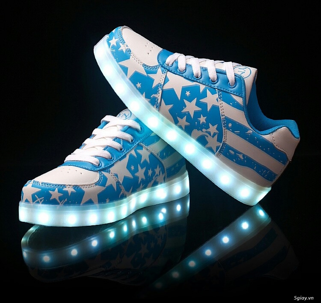 Giày phát sáng đèn led siêu đẹp, phụ kiên phát sáng - 3
