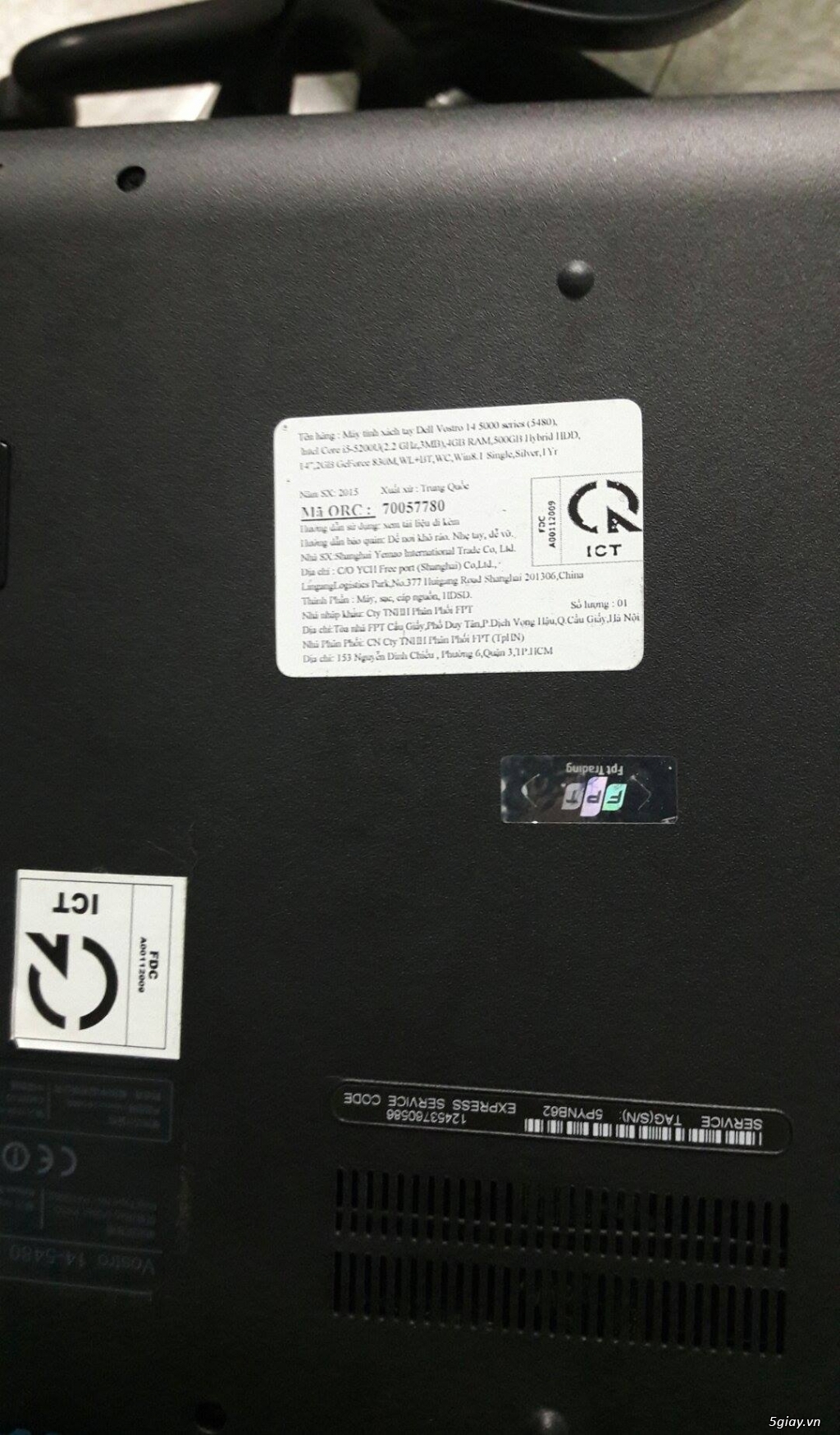 Bán DELL VOSTRO 5480 I5 4GB xám, chính hãng FPT đầy đủ hộp sách, mới dùng 2 tháng, chưa kích hoạt bả - 4