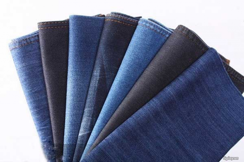 vải jean cotton giá rẻ khổ 1m6 , đa dạng mẫu mã phong phú - 1