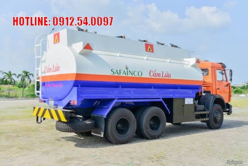 XE XITEC CHỞ XĂNG DẦU KAMAZ 16 m3 6X4 53229 NHẬP KHẨU.