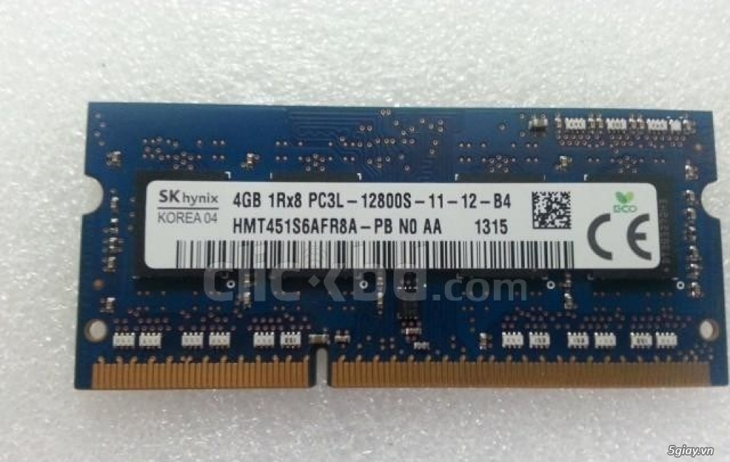 Ram LAPTOP 4GB DDR3 -BH 3 NĂM