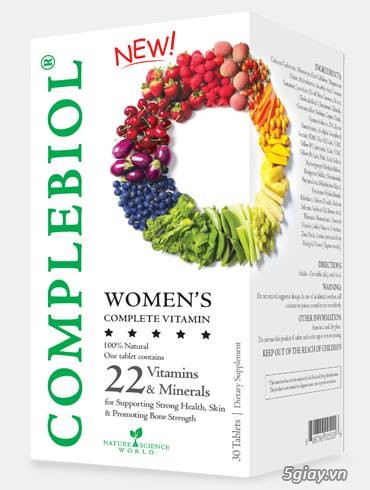 Vitamin 22 Complebiol xuất xứ từ Mỹ dành cho phụ nữ ngừa loãng xương, ngừa ung thư vú... - 1