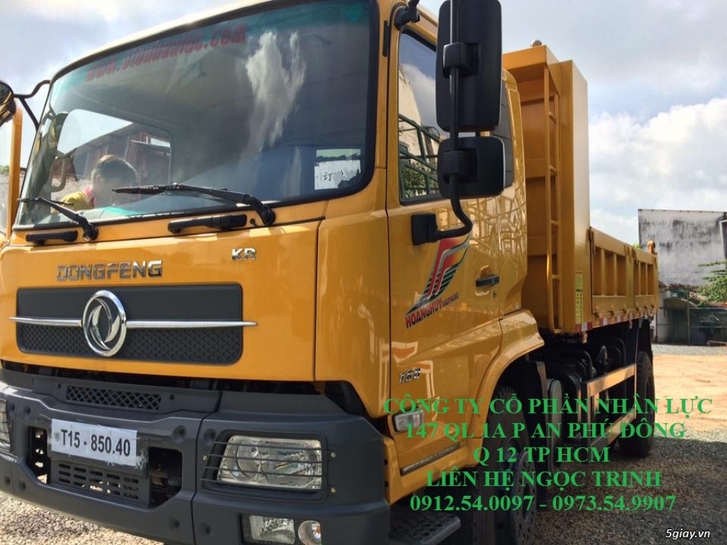 xe ben 8 tấn YC 180 thùng vuông nhập khẩu